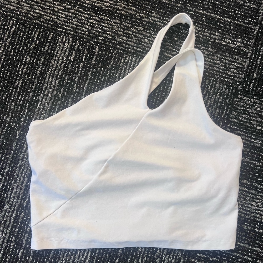 🤍 BEYOND YOGA Lost Your Mind Cropped Tank Top Sz MEDIUM